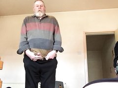 pissing across the room