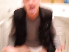 Balls out on the shitter