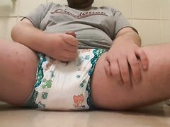 Diaper Masturbation and Change