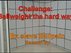 Challenge: Ballweight the hard way. Second try