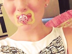 adult baby pacifier suckle compilation