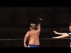 Hot Asian stripped wrestling