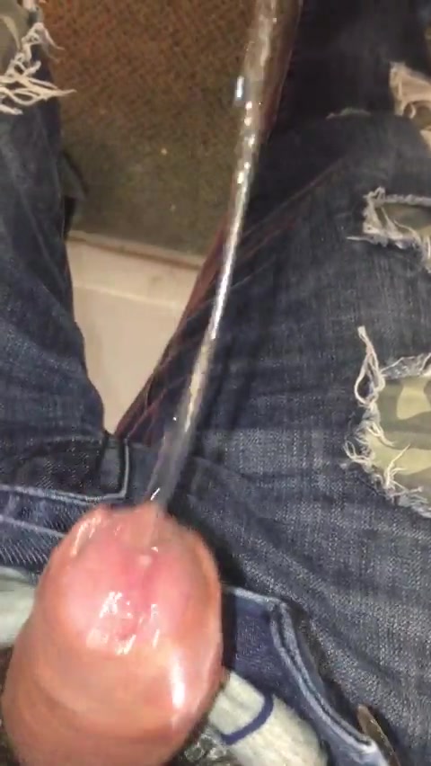 Close Up Messy Uncut Piss and Cum - gay pissing porn at ThisVid tube