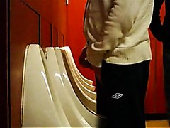 HOT BRIT GUYS PISSING AT URINAL 8
