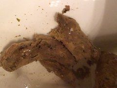 Pushing Out Chunky Shit