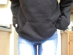 Desperate Leaky Jeans Pee