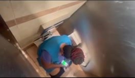 Black woman pooping voyeur READ DESC  ThisVid com 