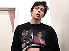 Hot Teen Hunk Jacking off and Cumming on his Chest