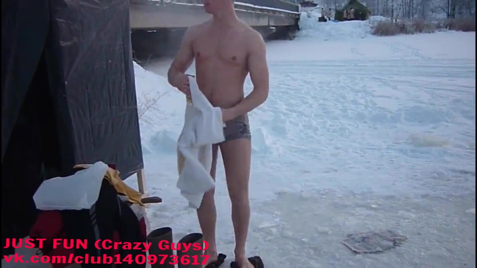 Hot russian boy take a cold dive - ThisVid.com