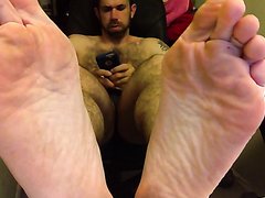 ignoring you while you drool over my feet