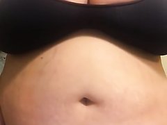 CC666 - BBW Fat Belly Flop On Counter