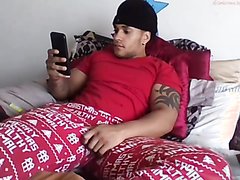 Sexy guy with a fat butt and jerks off