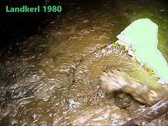 Worker in HiViz in slurry