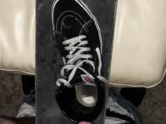 Shooting a load on my Skateboard and Sneakers