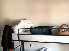Hostel bed jerk