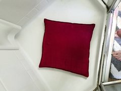 pee on red pillow