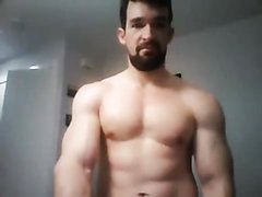 Handsome muscle shows off his hard work