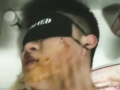 Asian slave...feeding shit