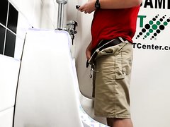 SPYING MEN AT THE URINAL 2