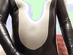 Rubber Guy Blowing his load