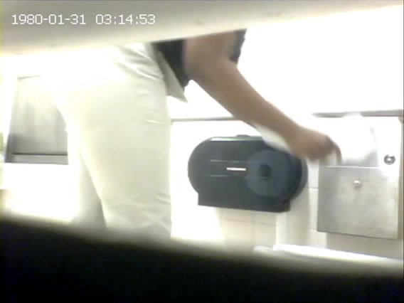 Hidden cam footage from the ladies toilet