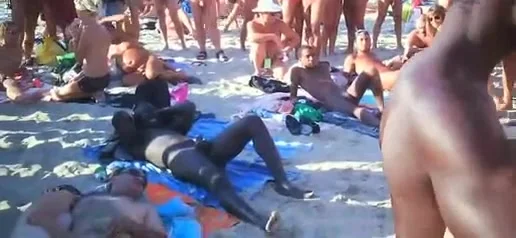 Hardcore group fuck at the nudist beach - nudism porn at ...
