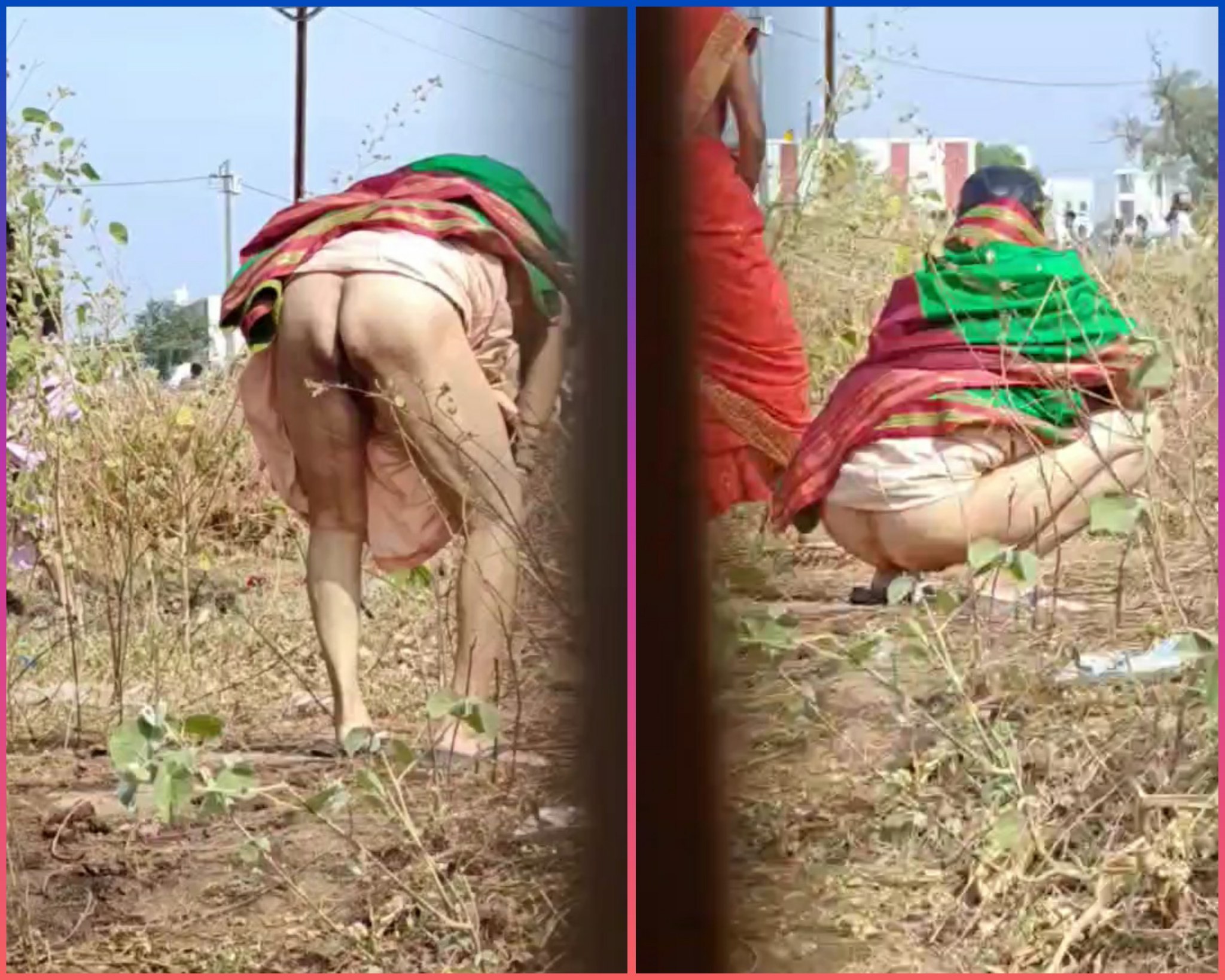 Sexy Aunty pissing full back and ass Captured - ThisVid.com