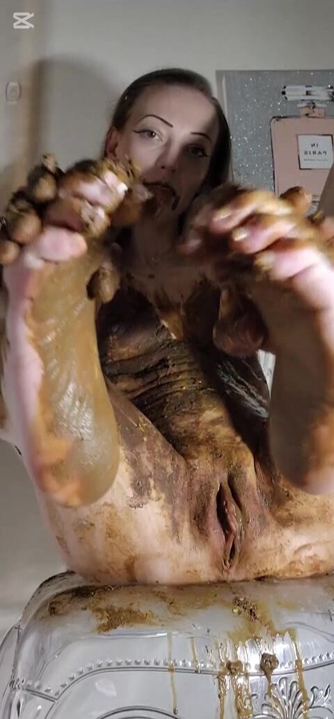 Classy Skinny Babe Feet Poop Smearing Fun - ThisVid.com