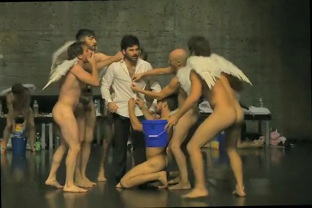 Nude Men On Stage