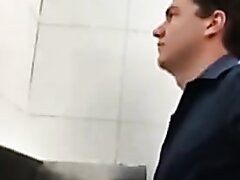 GREAT MEN PISSING AT URINAL - video 2