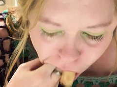 Girl pukes - PM me for more vids of her