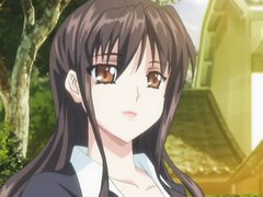 Hentai girl releases Enema on road