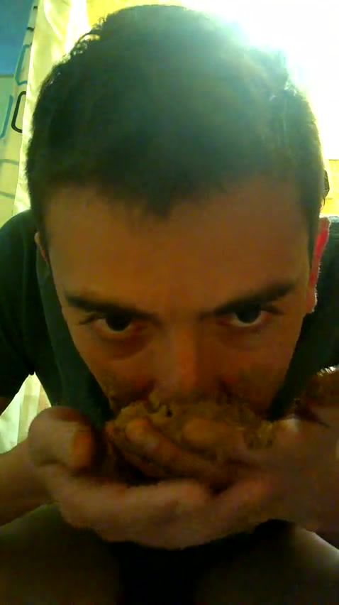 LATIN SHIT PIG EATS HIS DINNER