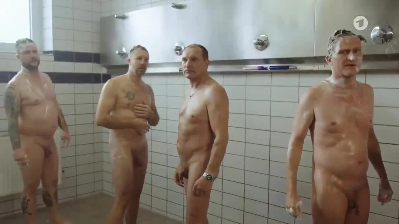 Naked Men Showering Together