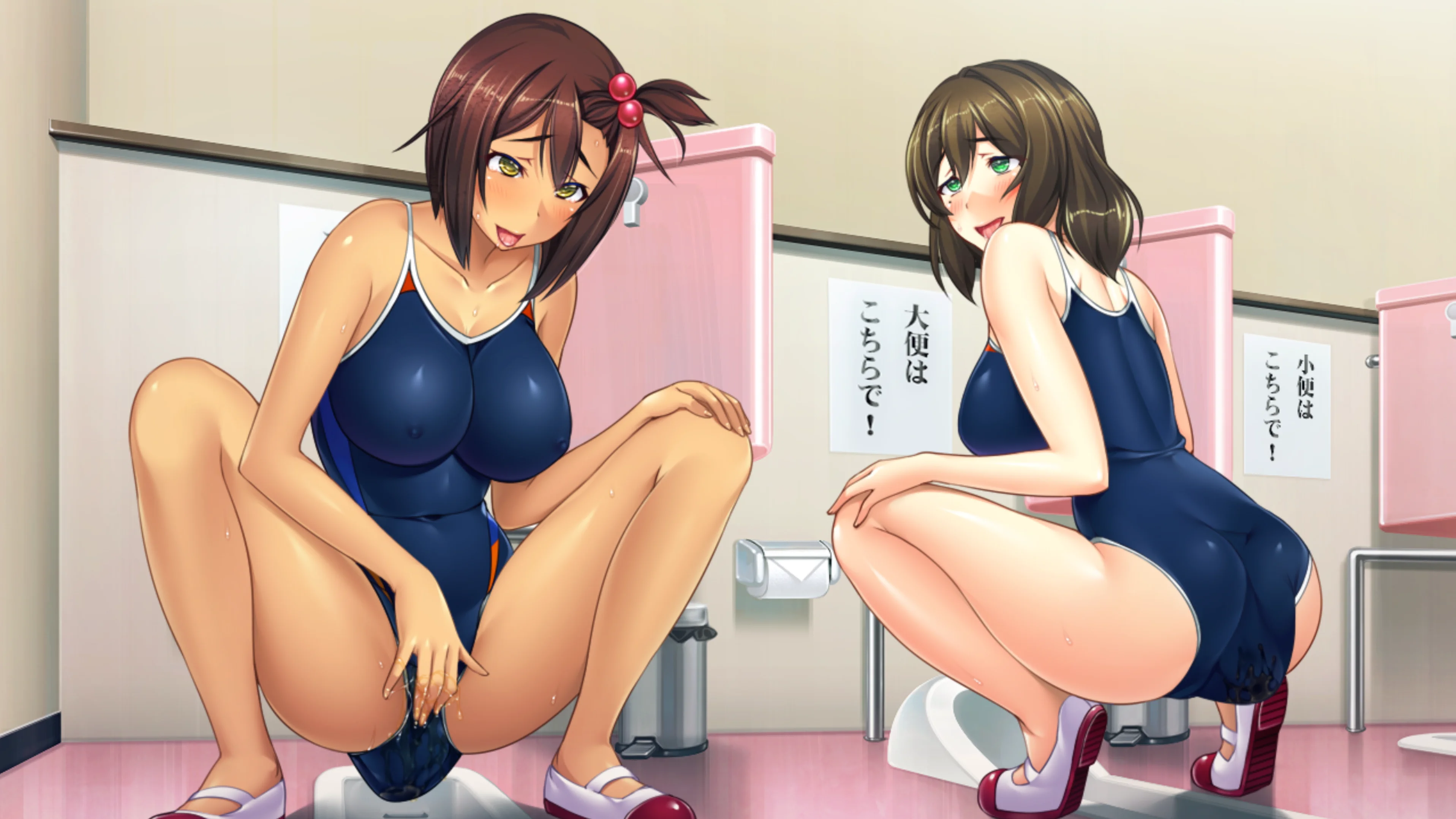Anime Hentai Girls Panties Wedgie