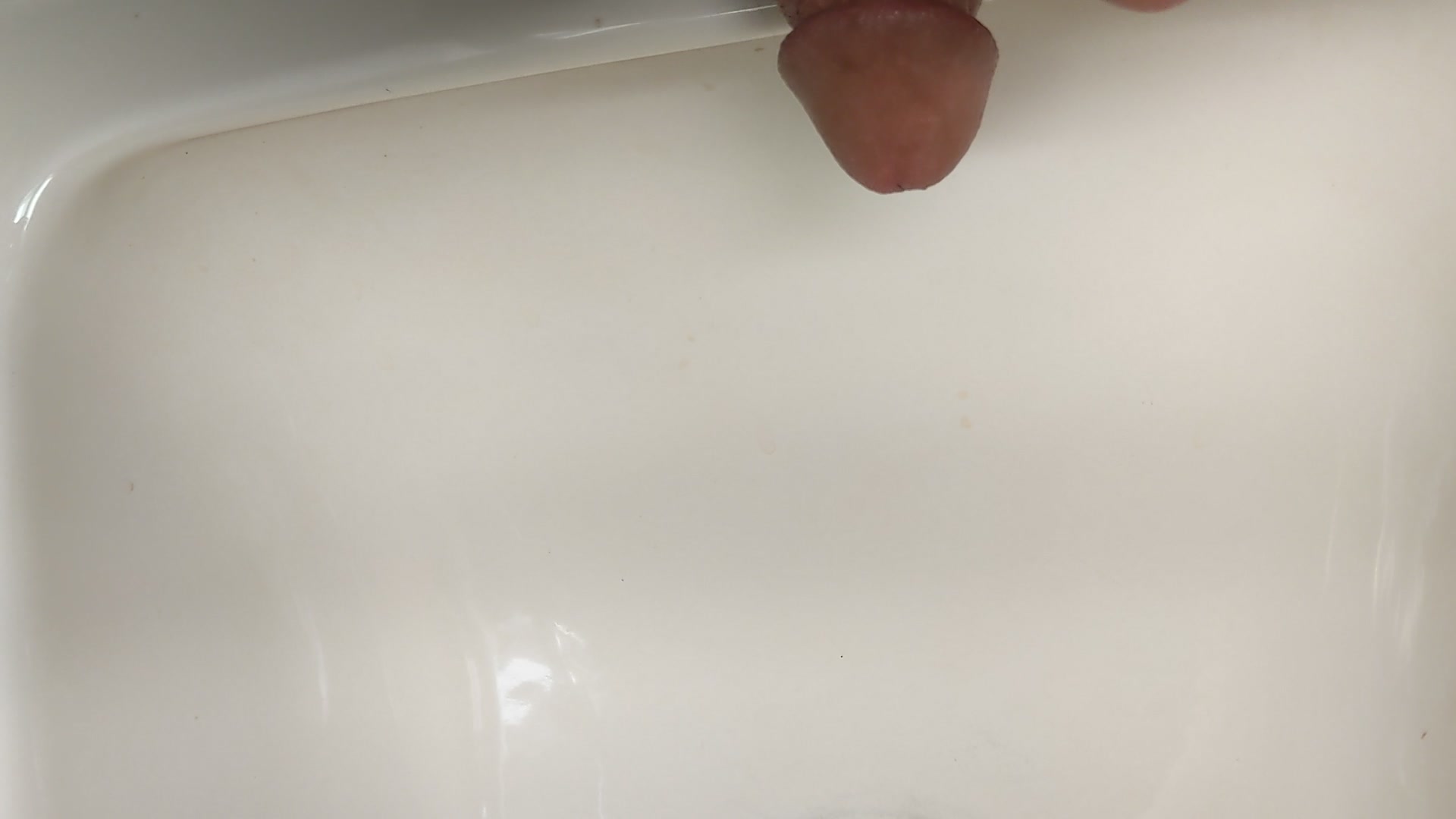 Peeing in sink
