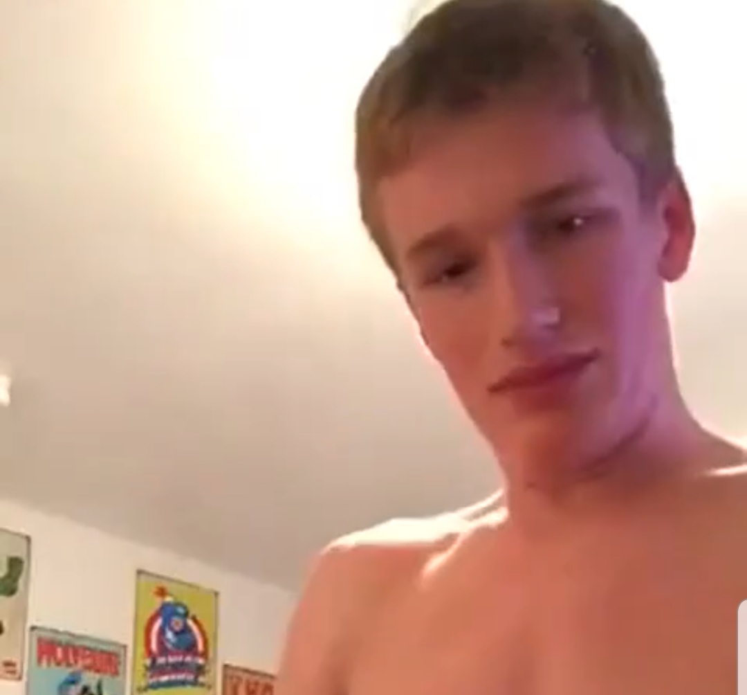 Blond And Horny Old - 18 yr old blond twink gets too horny and blows huge load - ThisVid.com