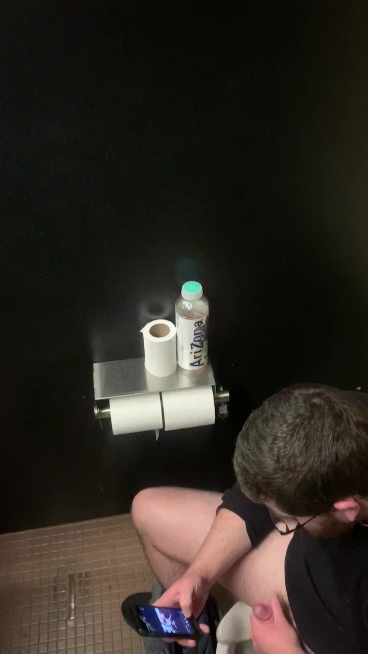 Spying at work bathroom image