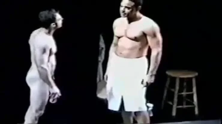 Famous Baseball Nude - Naked baseball shower scene in stage play - ThisVid.com