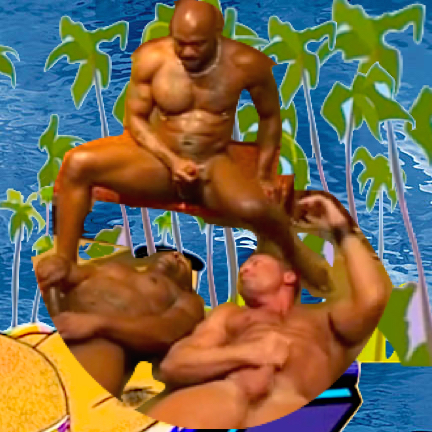 Muscular Interracial - Interracial Bareback Muscle Orgy - gay interracial porn at ThisVid tube