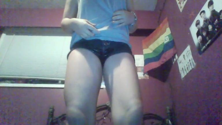 Teen Girl Pees Her Shorts In Her Bedroom