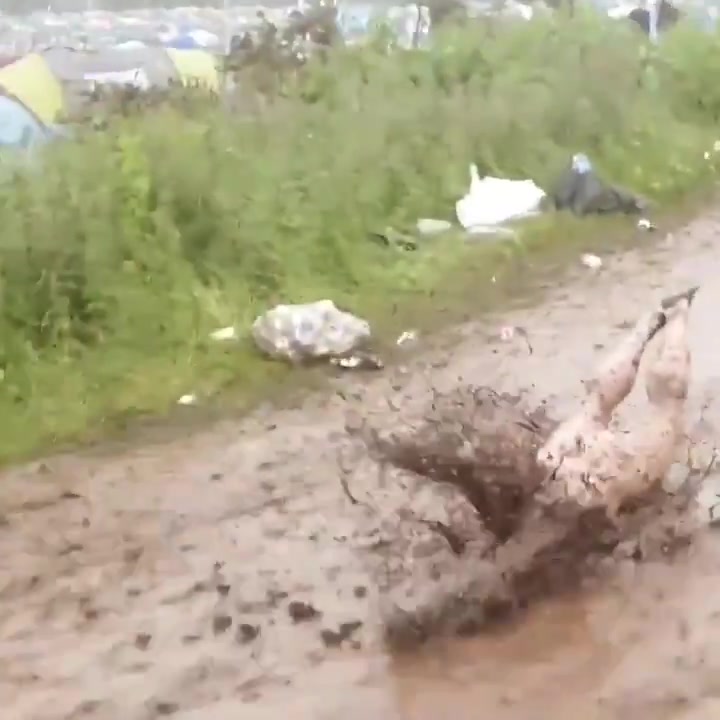 Gunge Naked Boy In The Mud At Festival Thisvid