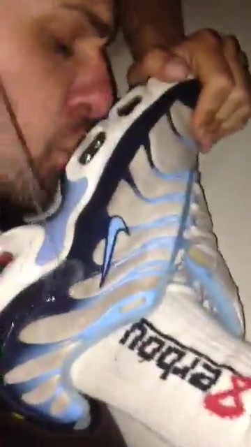 Hot Lad Licking The Cum Off A Nike Sneaker
