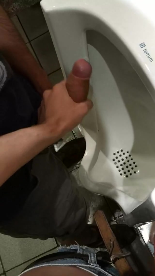 gay men jerk off cum bathroom helping hand