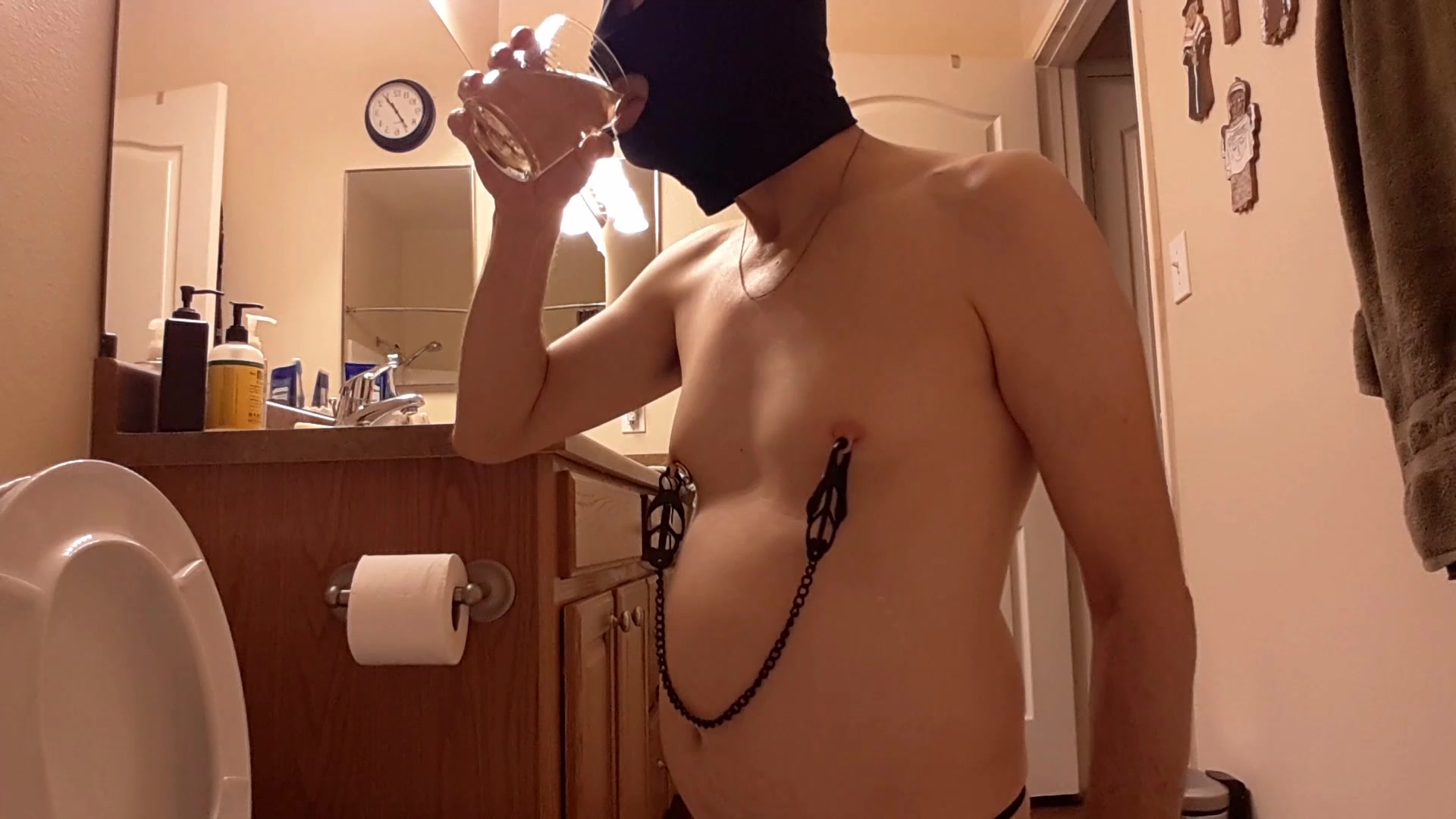 Slave Drinking Piss from Toilet - ThisVid.com