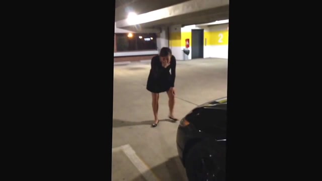 Drunk woman gets sick and pukes in the road