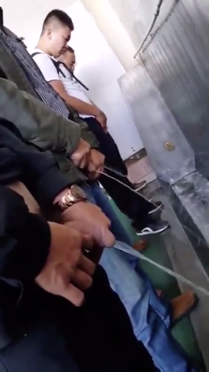 Gay asian urinal spy