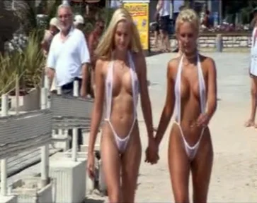 Micro Bikini Public - Micro bikinis making them look super hot - nudism, public ...