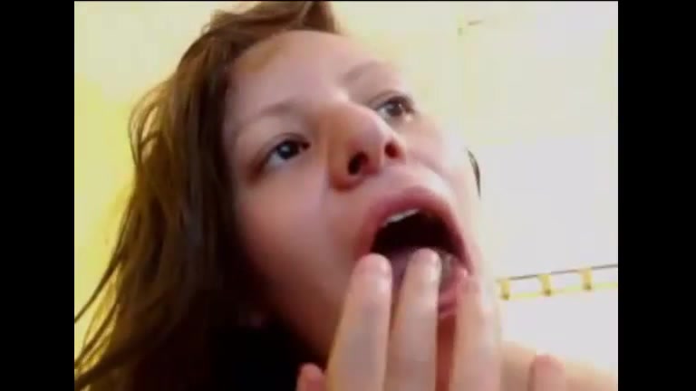 Romanian girl eats her own shit