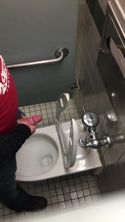 Jerking and Cumming in the Mens Room